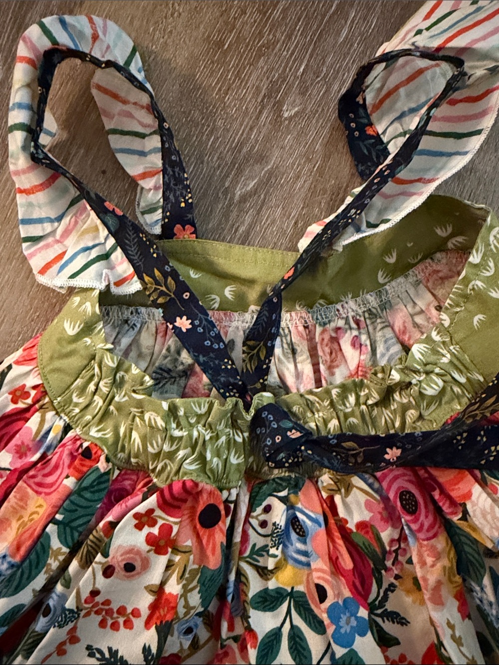 Matilda Jane Platinum Girls Floral Summer Top with Ruffle Straps - Multicolor - Picture 4 of 5